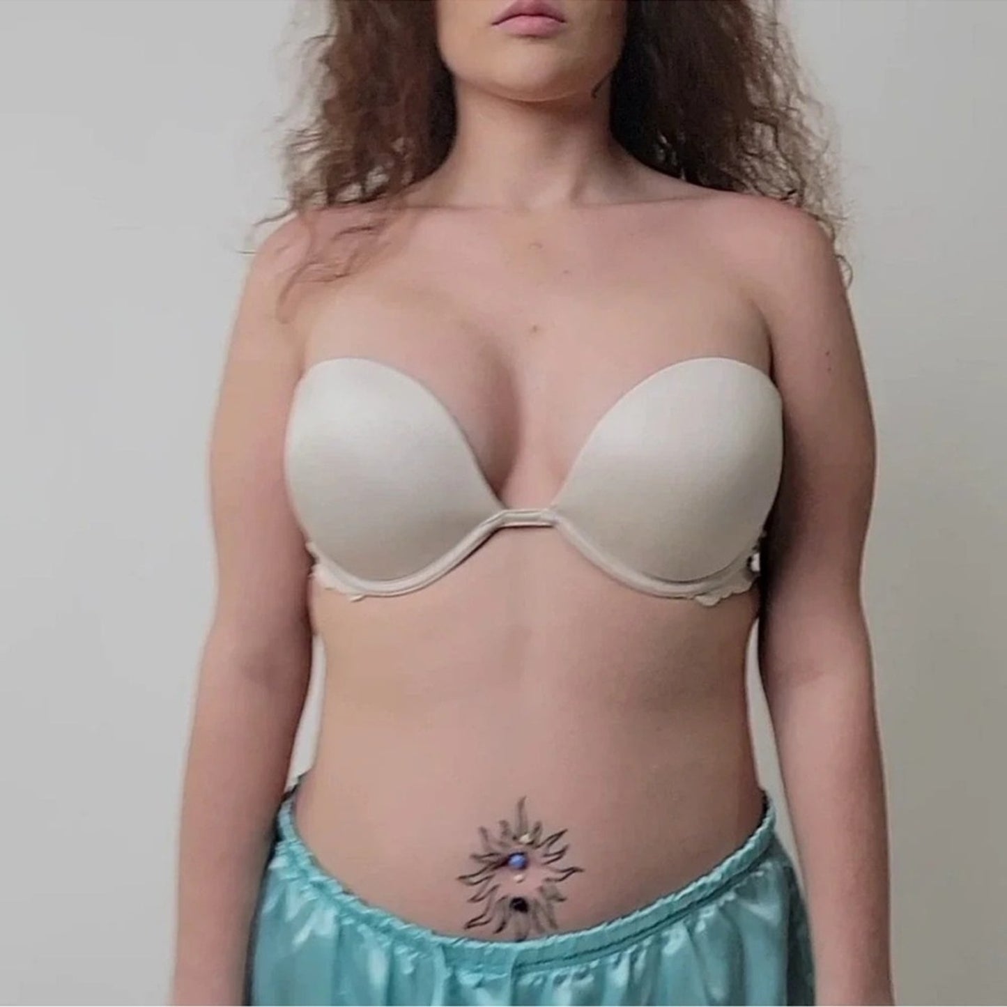 Pink Victoria’s Secret Elegant Cream Strapless Bra