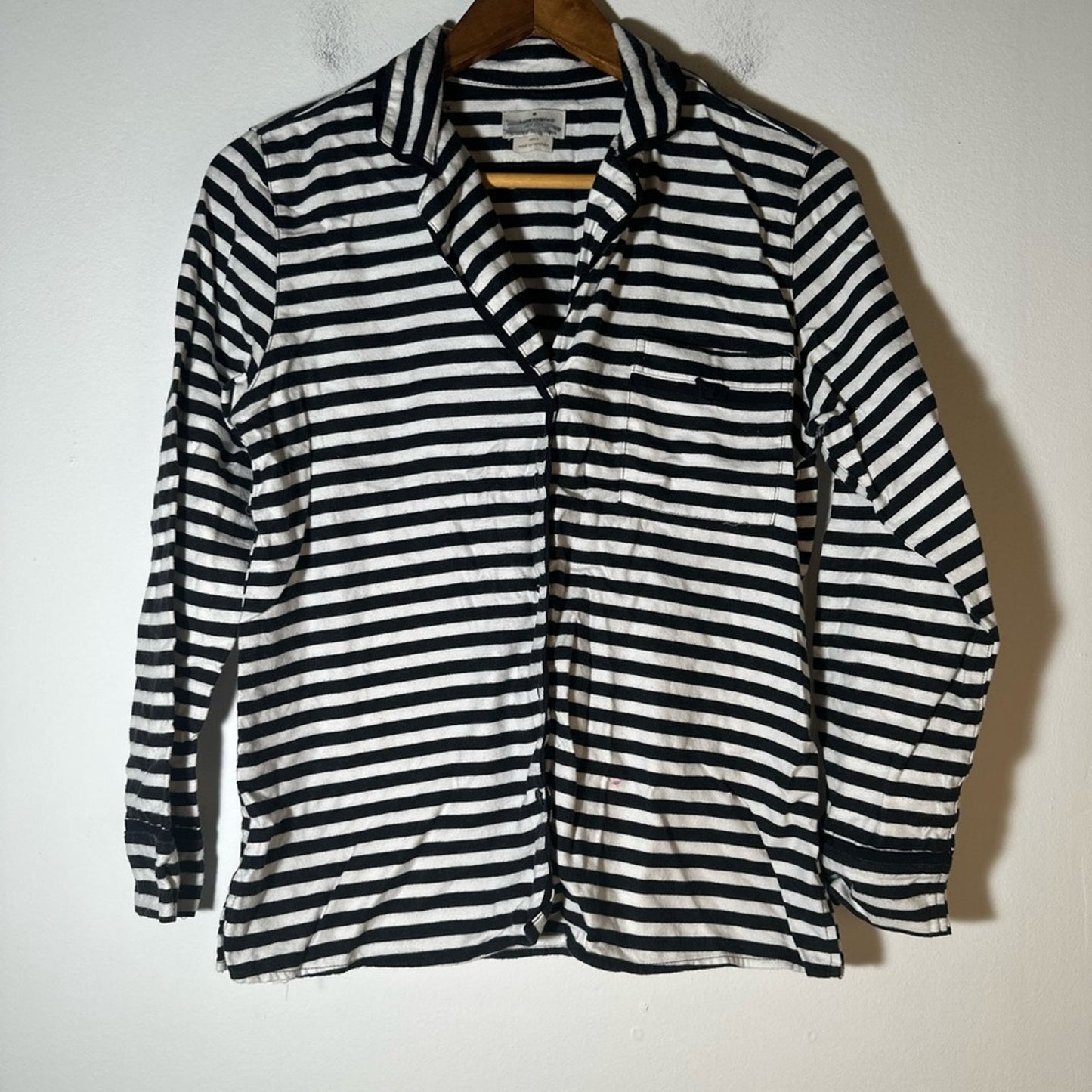 kate spade Black and White Striped Button Up Shirt