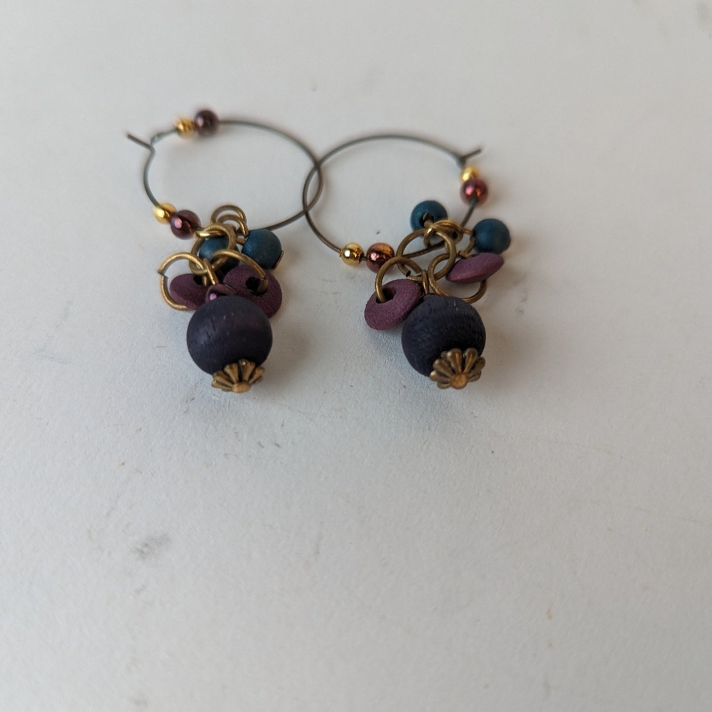 Beaded Bangle Earrings