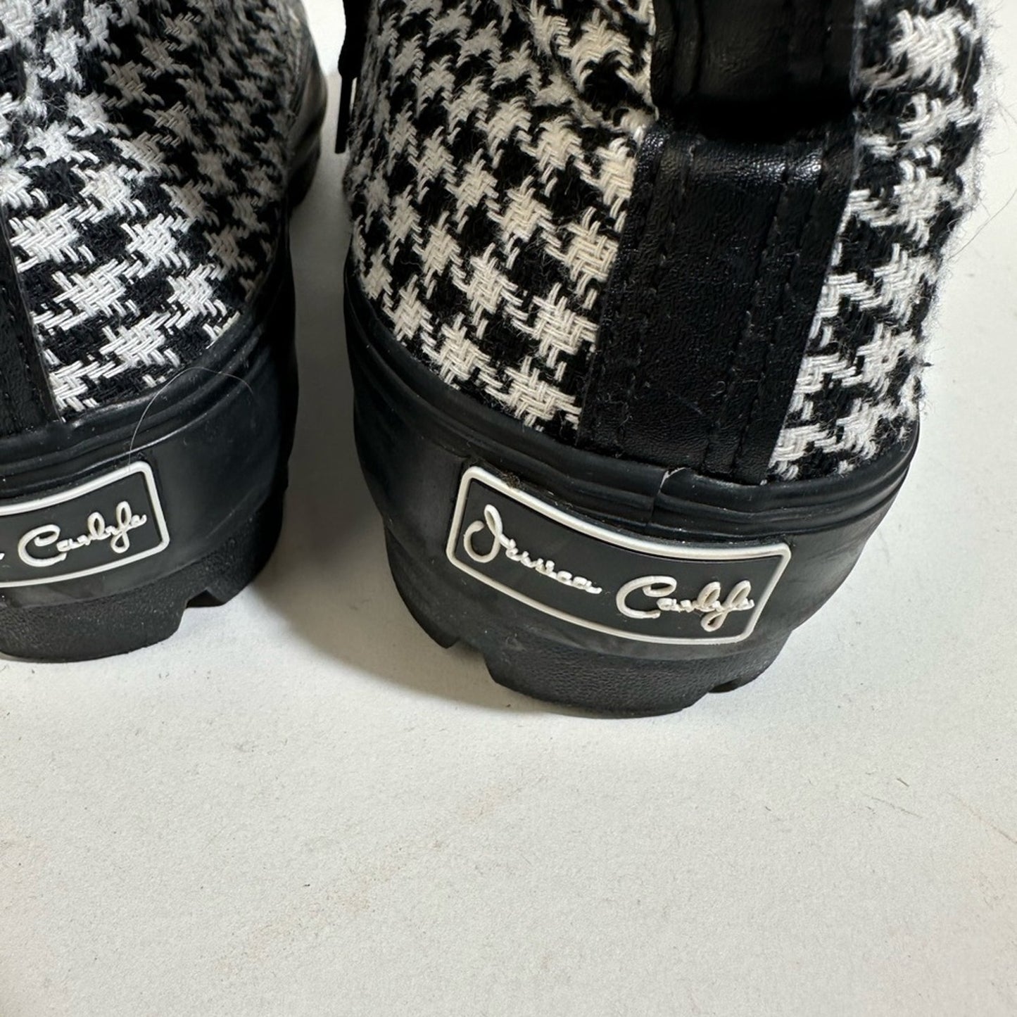 Jessica Carlyle Herringbone High Top Sneakers