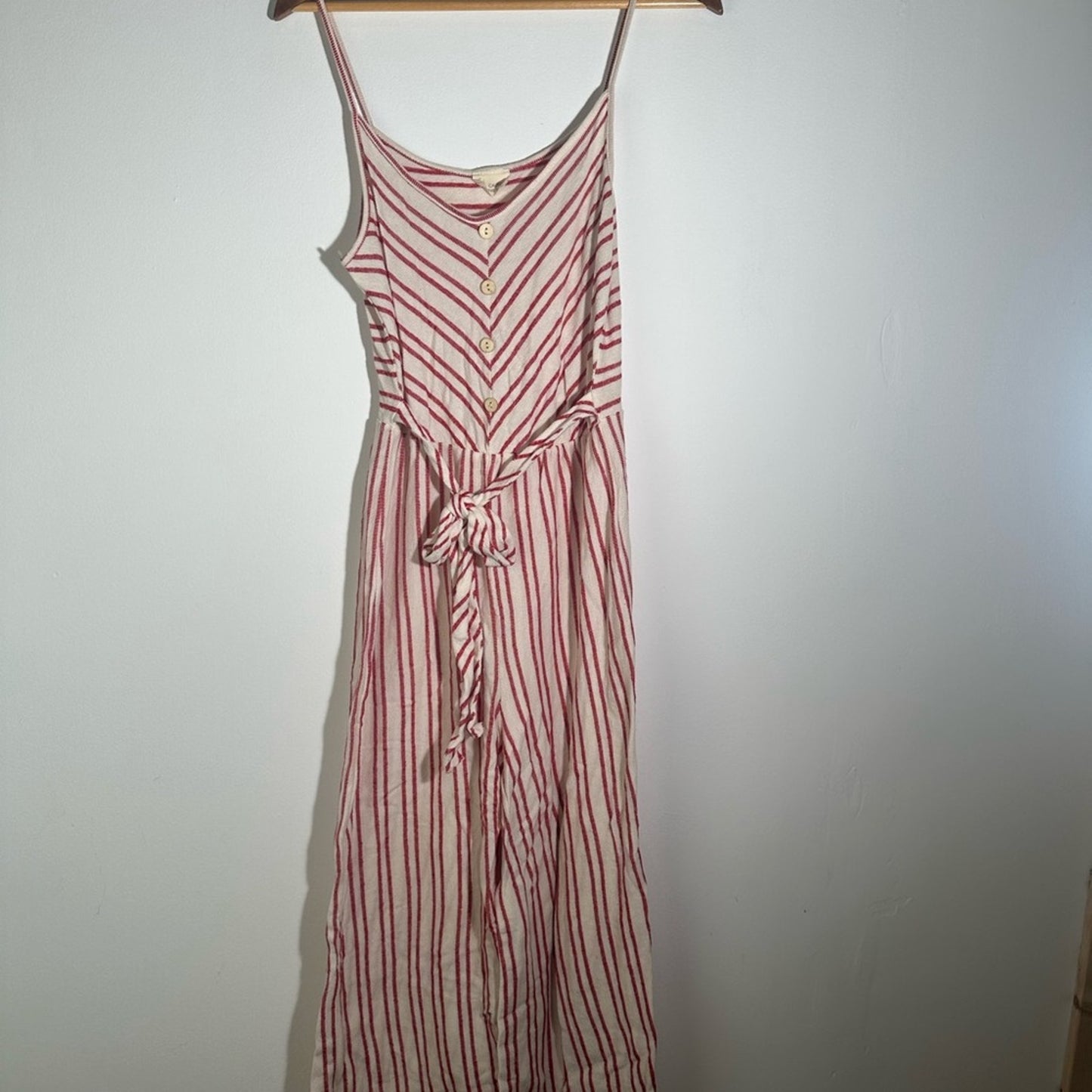 Caution to the Wind Striped Jumpsuit