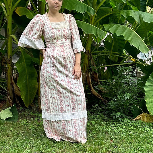 Vintage Jack Kramer 70’s  Boho Maxi Dress