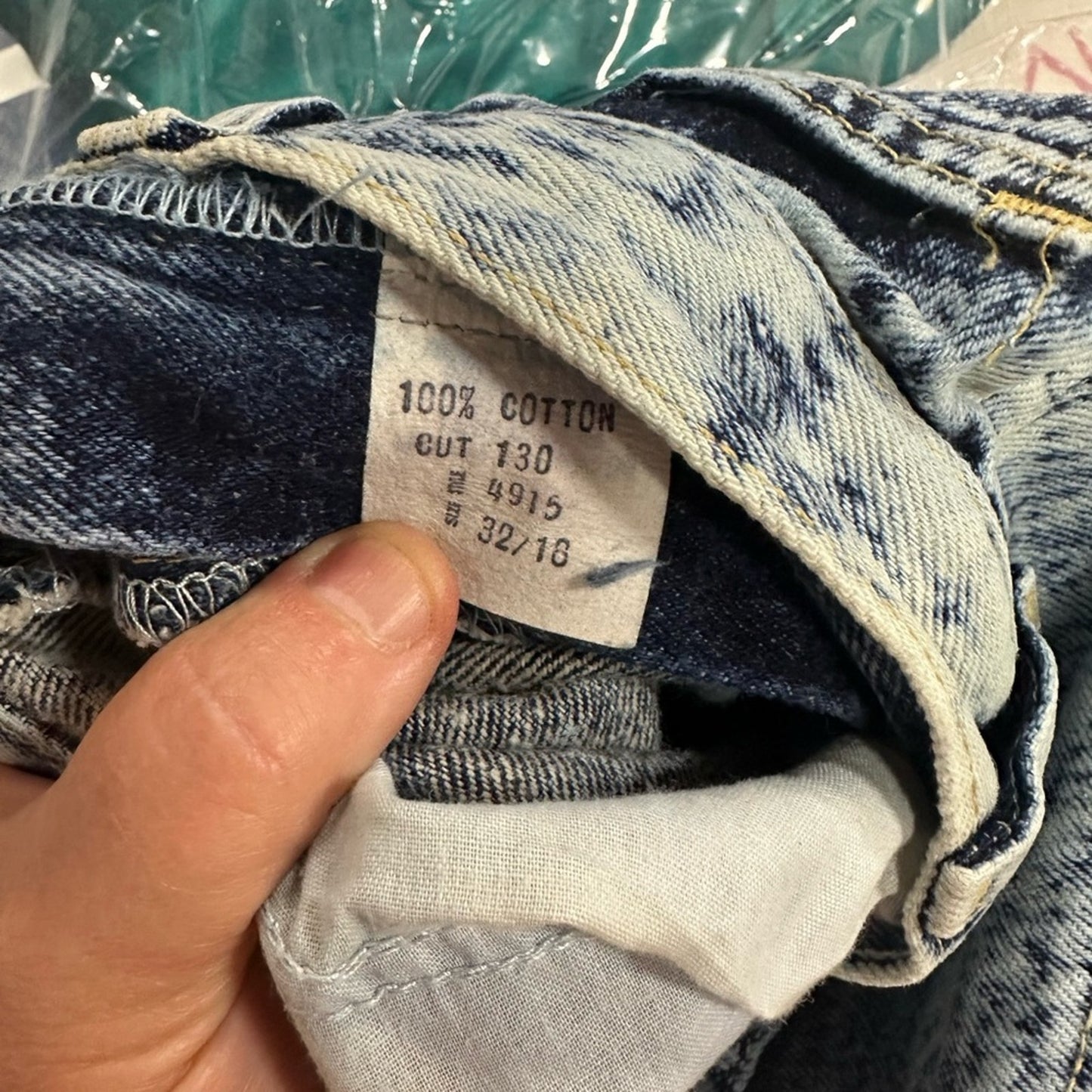 Acid Wash Denim Jeans
