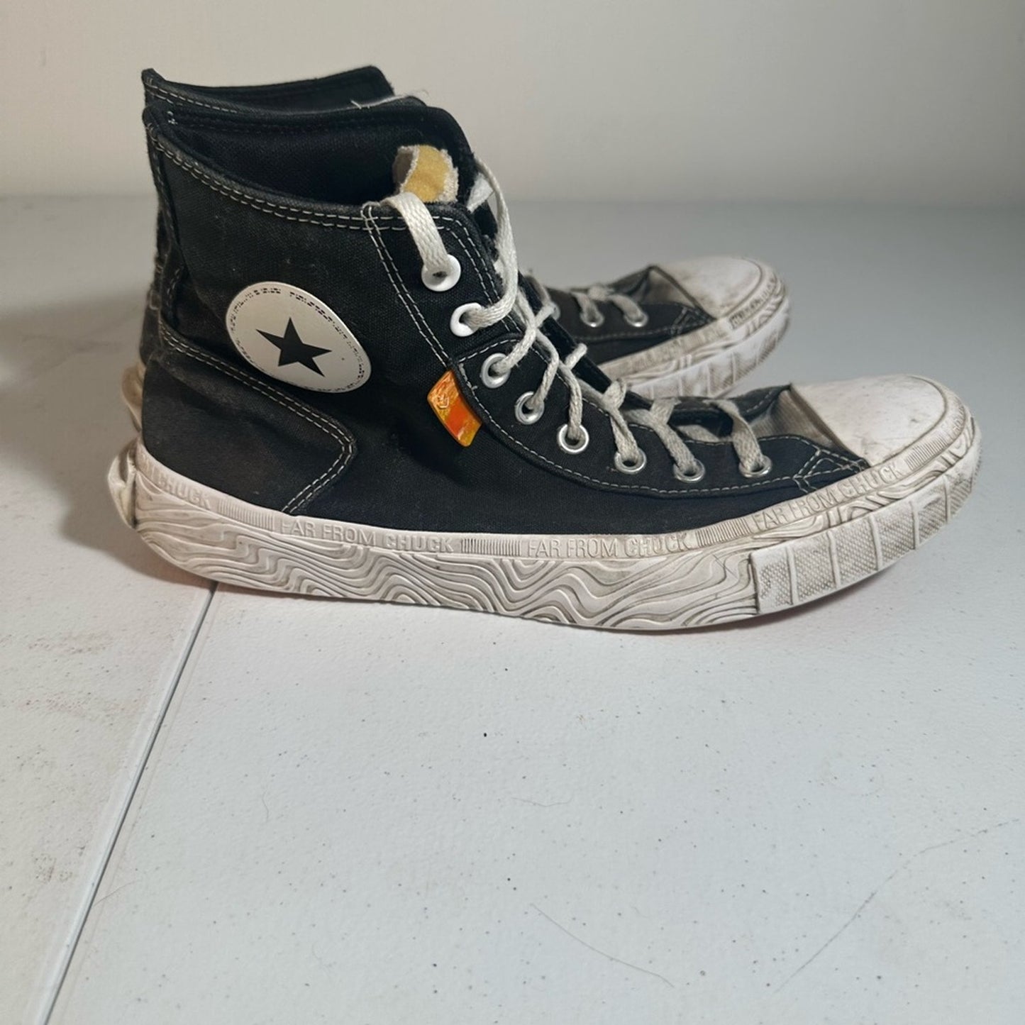 Converse Black High-Top Sneakers with Star Logo