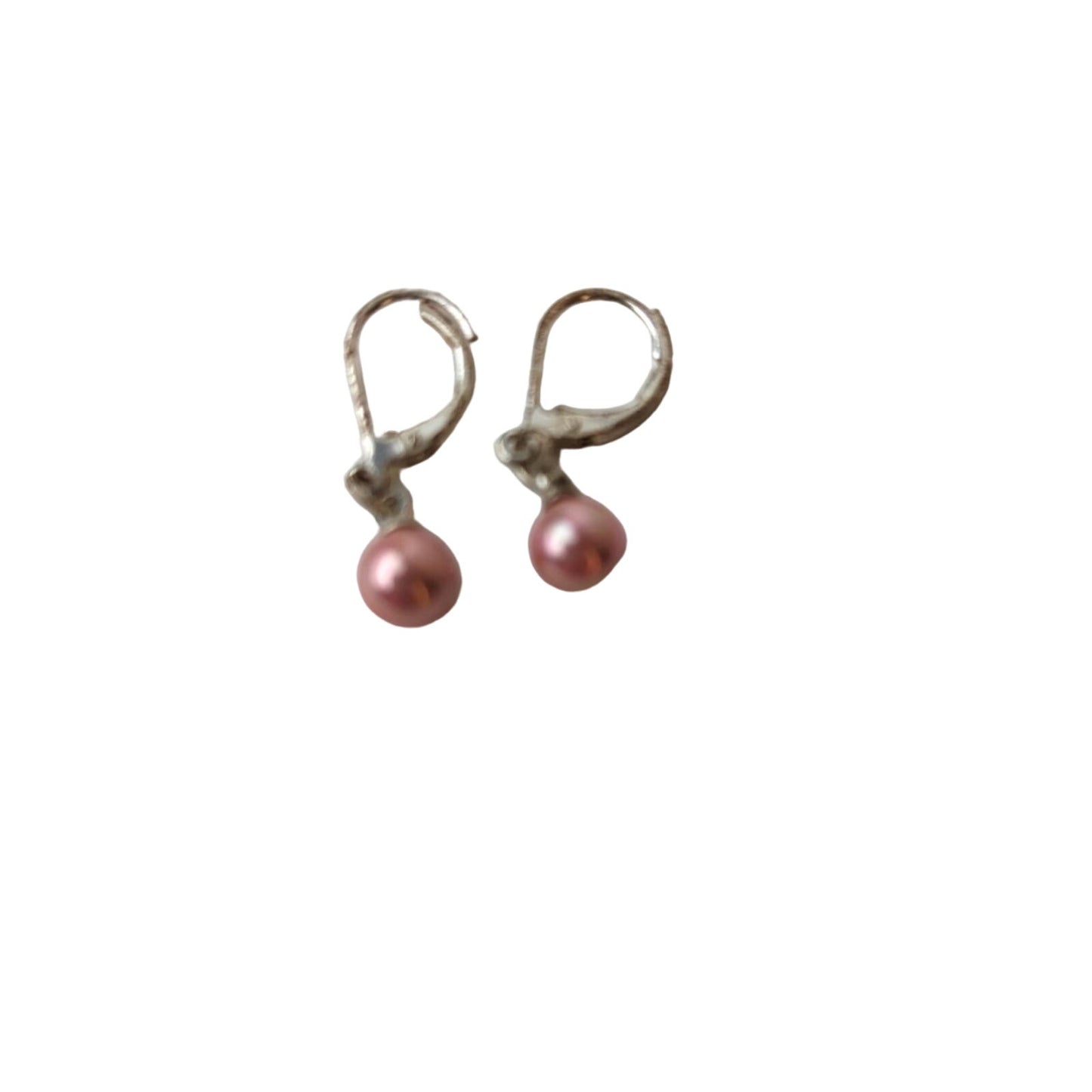 Pink Pearl Like Earrings