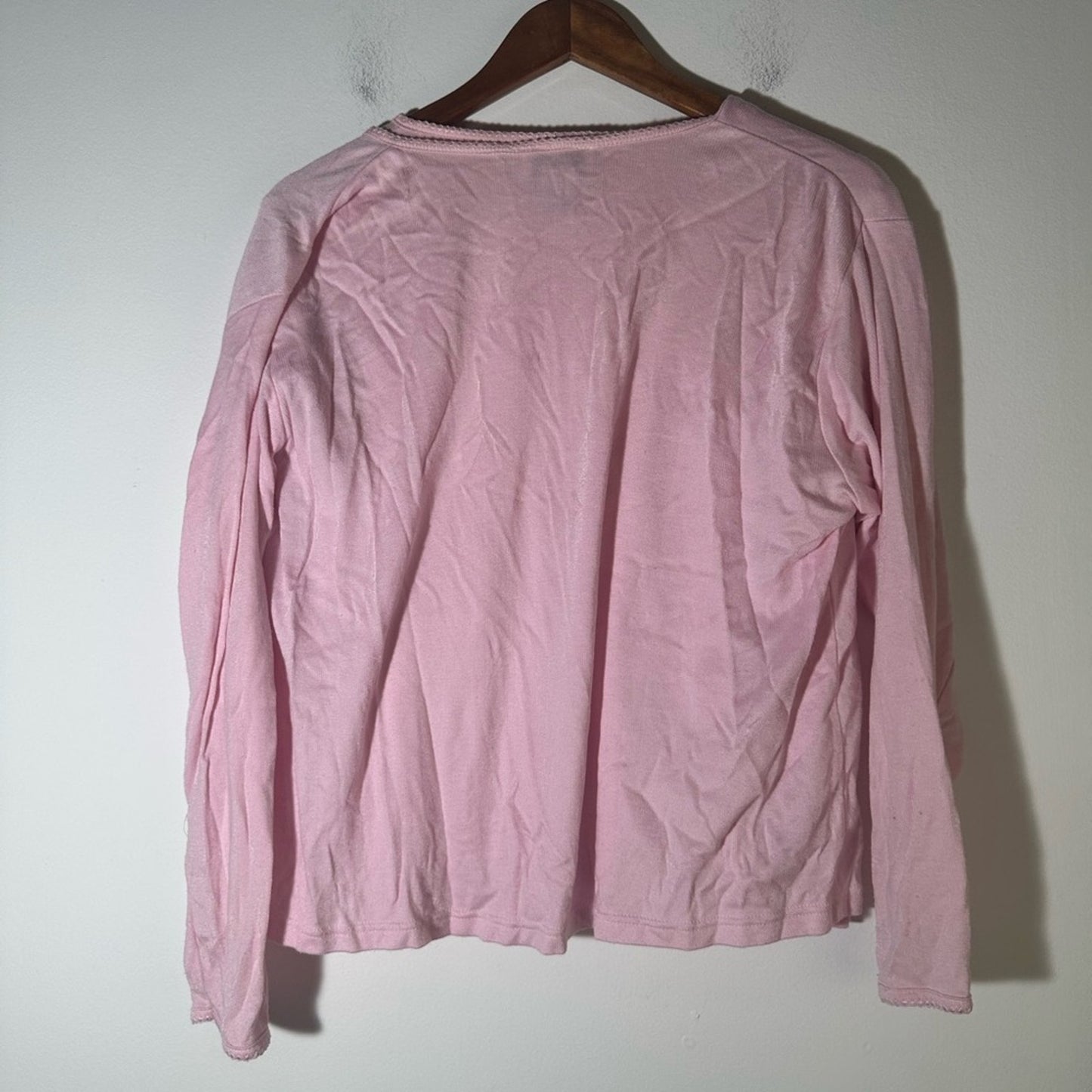 All Points Vintage Soft Pink Knit Top Cardigan Set