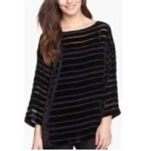 Black Striped Women's Top