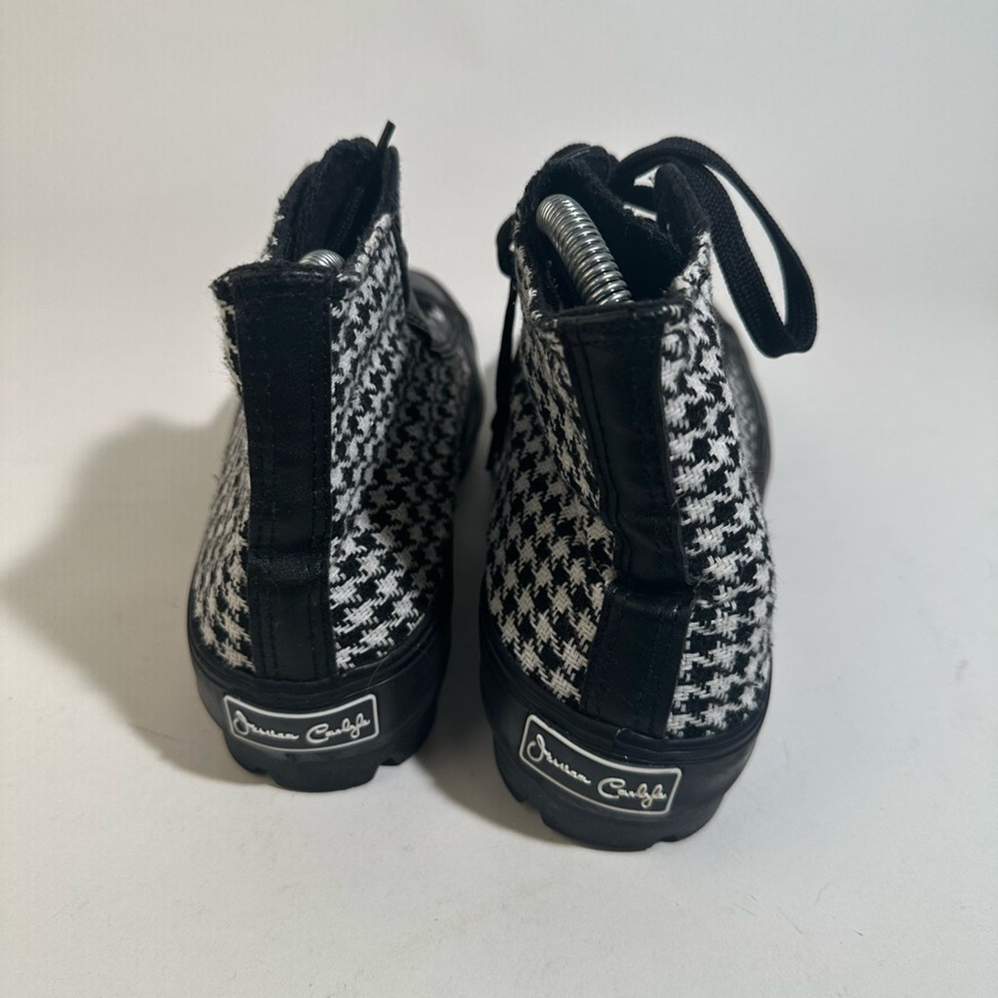 Jessica Carlyle Herringbone High Top Sneakers