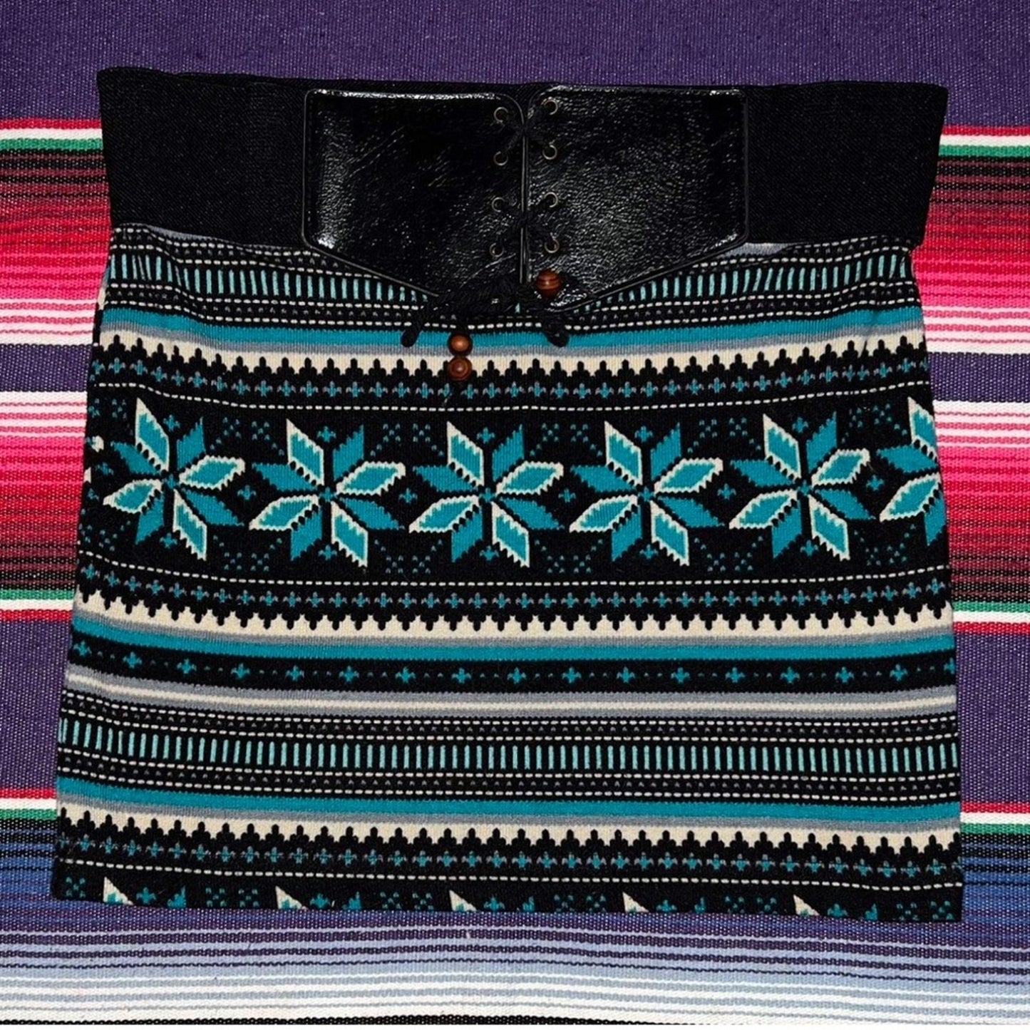 Boho Tribal Mini Skirt
