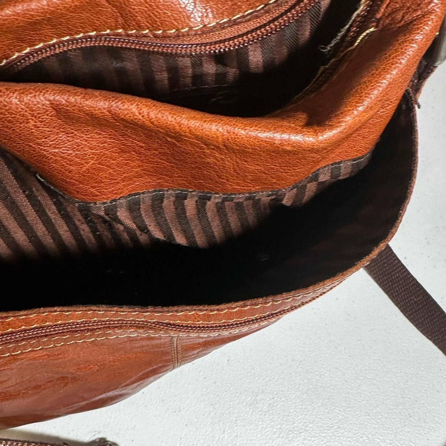 Jack George’s Messenger Brown Leather Shoulder Bag