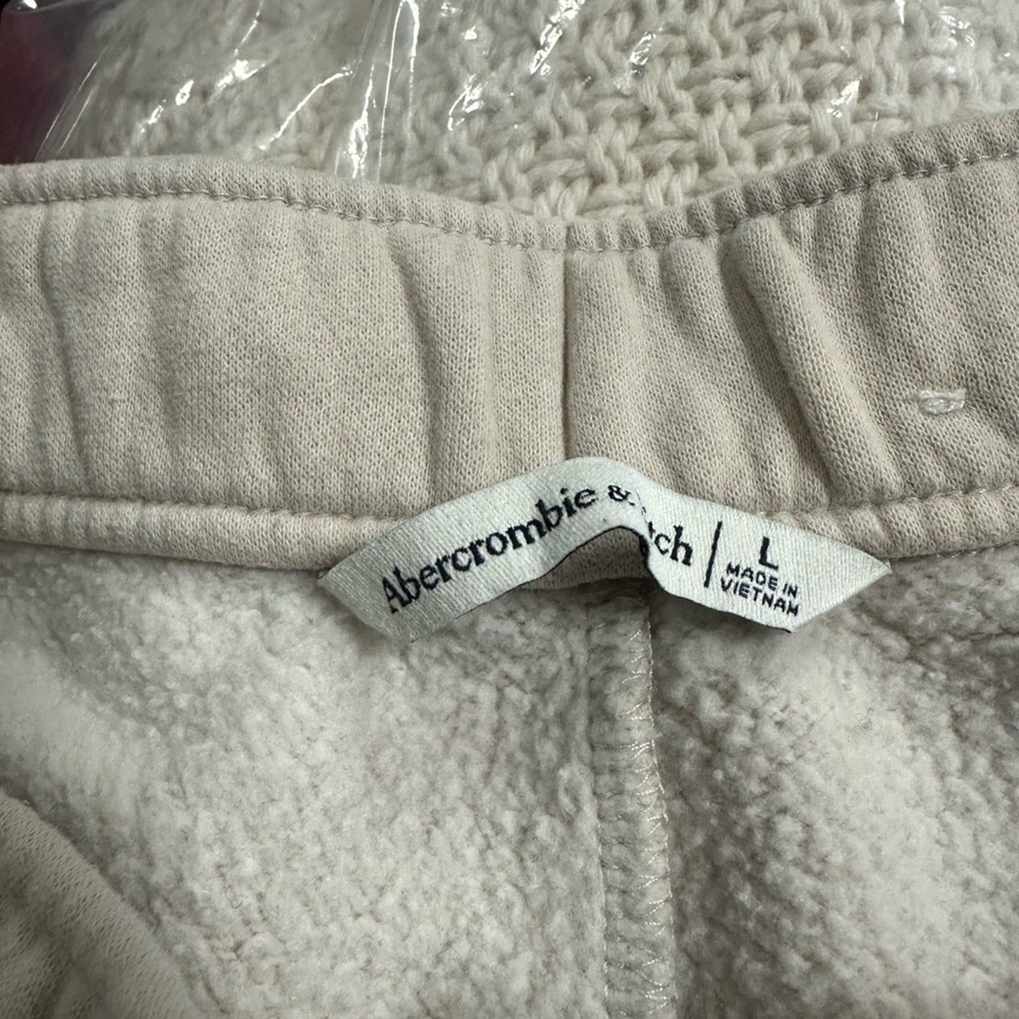 Abercrombie & Fitch Cream Jogger Pants