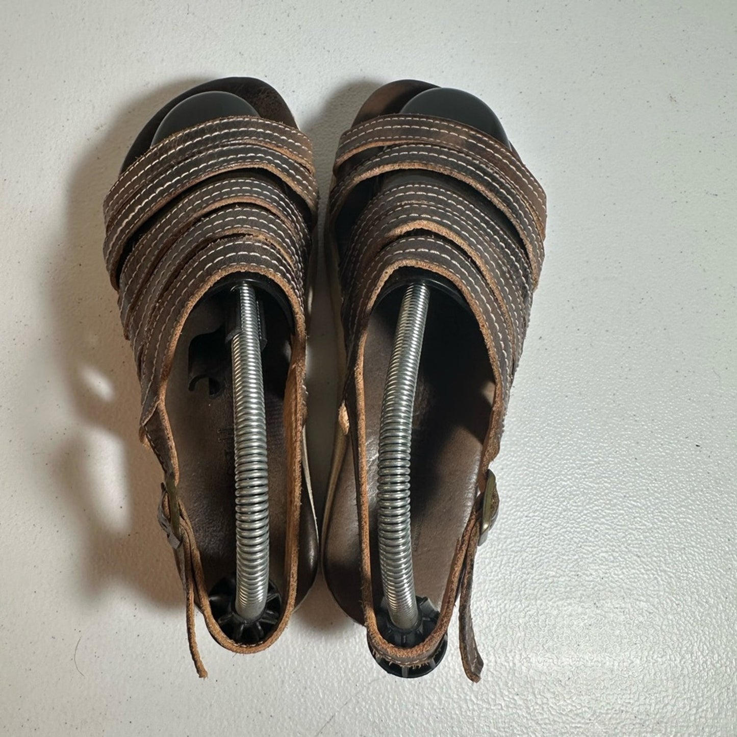 Bed Stu Brown Ensley Strappy Sandals