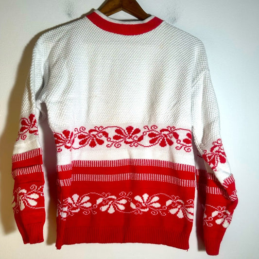 Vintage Diane Von Furstenberg  Knit Floral Sweater