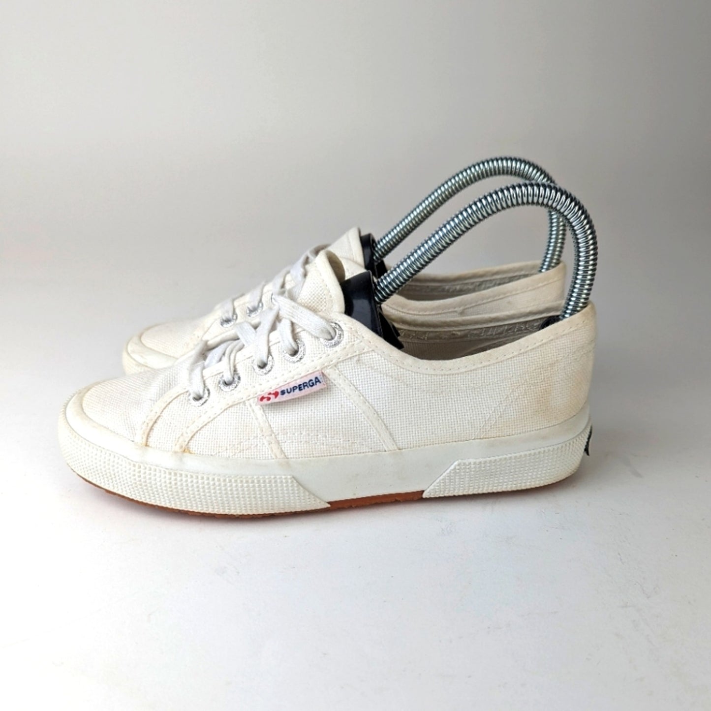 Superga Classic White Lace Up - 6
