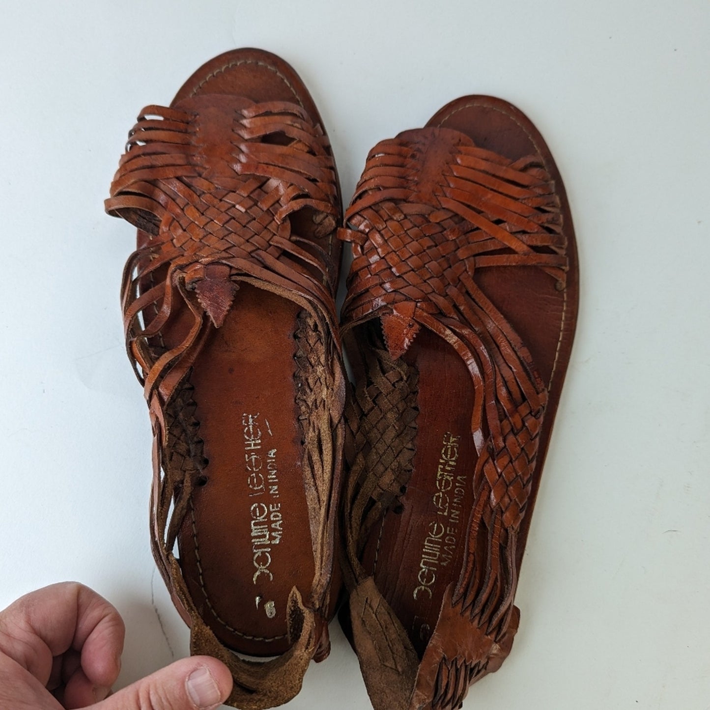 Vintage Huraches Leather Sandals -9