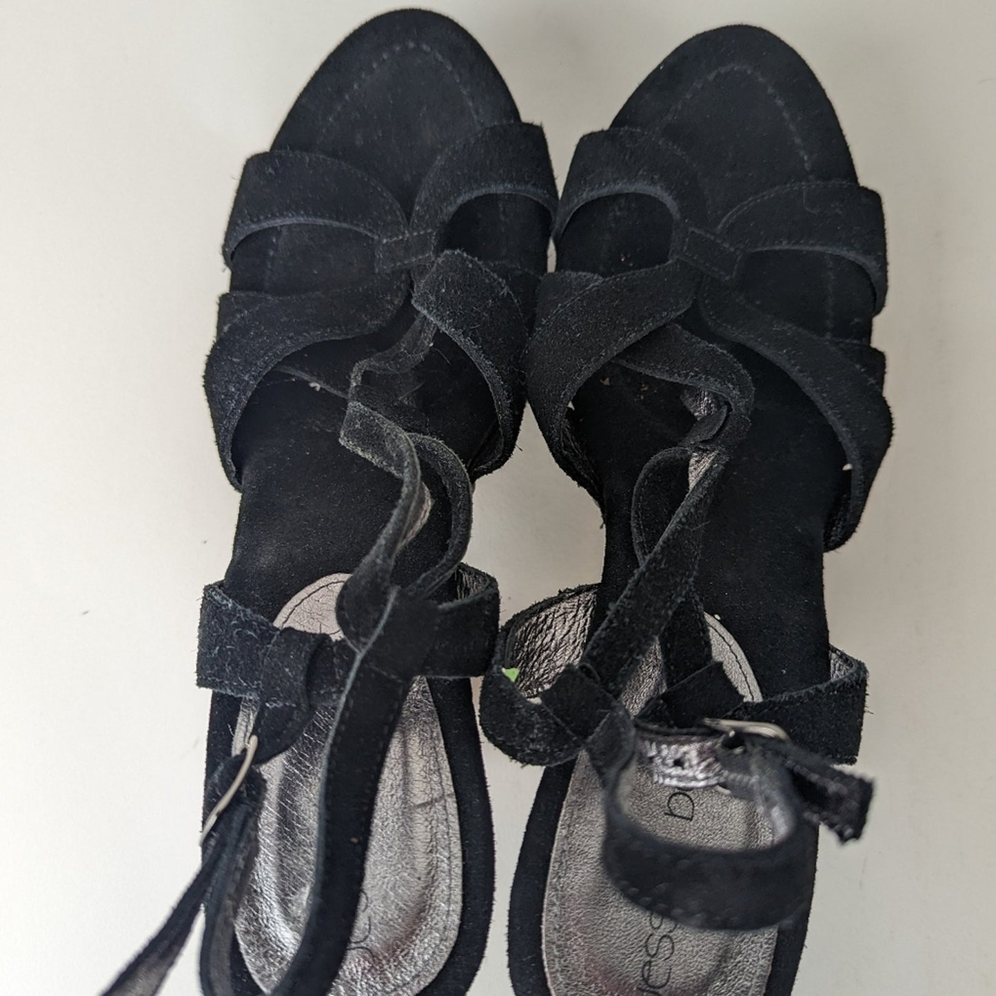 Jessica Bennett Jrena Wooden Leather Sandals Clogs - 9.5