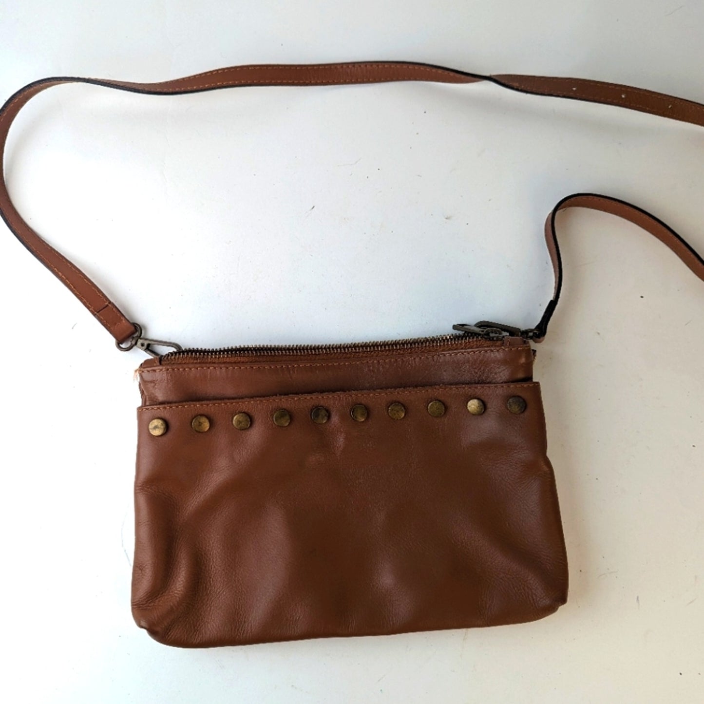 Valentina Fiore Leather Crossbody Bag