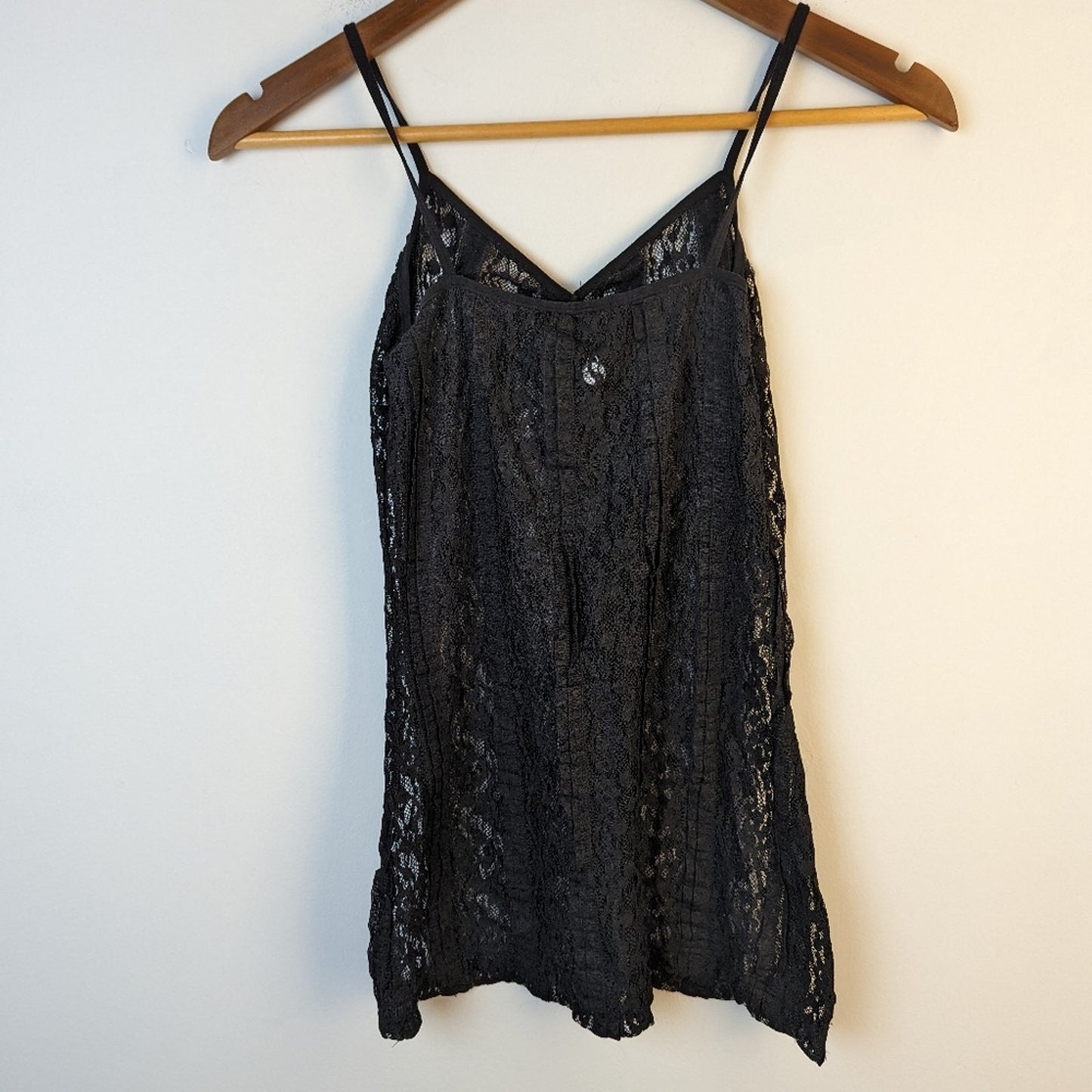 BKE Boutique Sheer Black Lace Nightgown / Medium