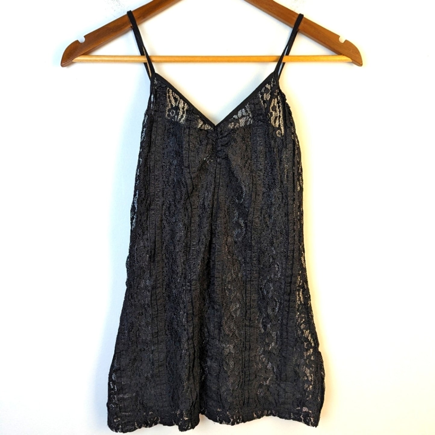 BKE Boutique Sheer Black Lace Nightgown / Medium
