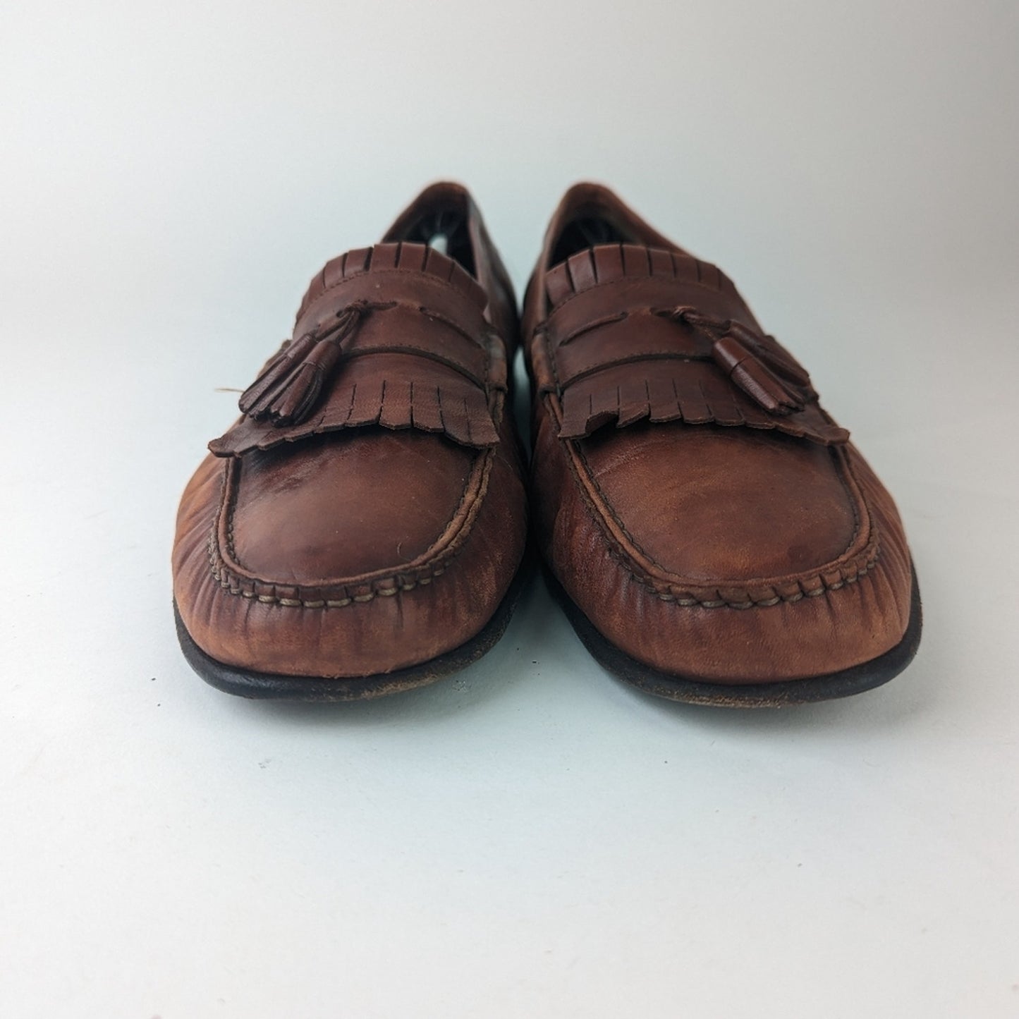 Santoni Men's Brown Tassles Loafer 15