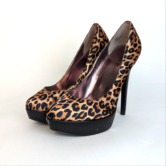 Blake Scott Platform Leopard Print Heels - 7.5