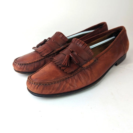 Santoni Men's Brown Tassles Loafer 15