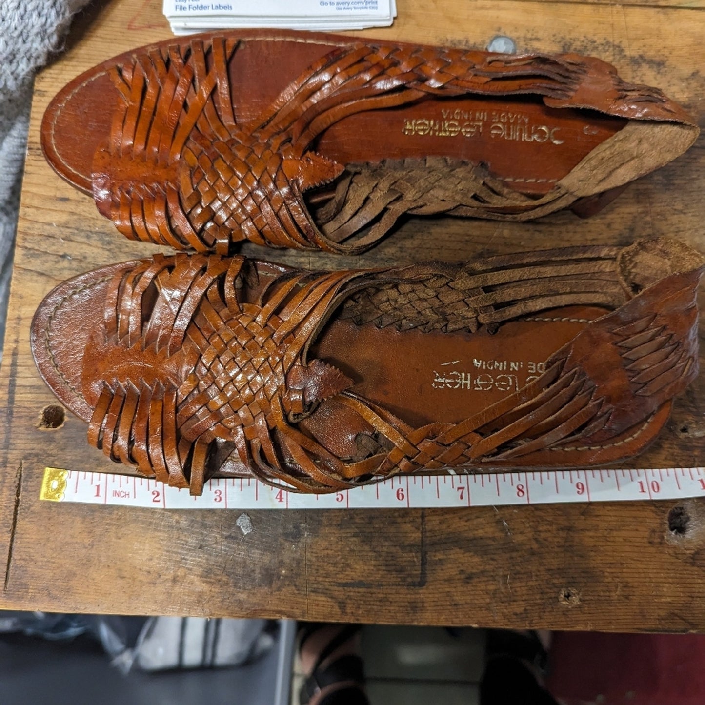 Vintage Huraches Leather Sandals -9
