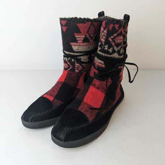 Madden Girl Jackmen  Plaid Boots - 7.5