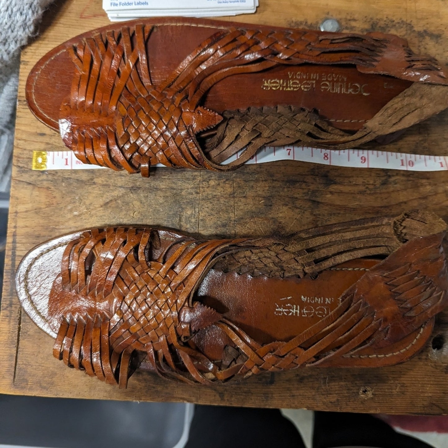 Vintage Huraches Leather Sandals -9