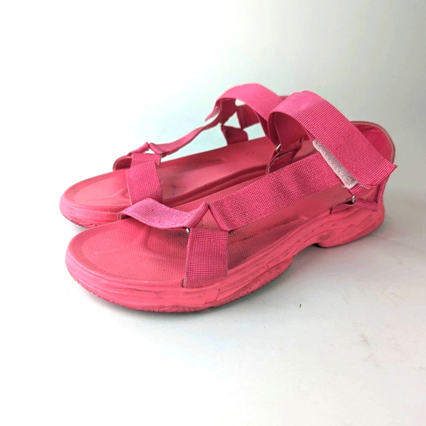 Hot Pink Strappy Sandals 41