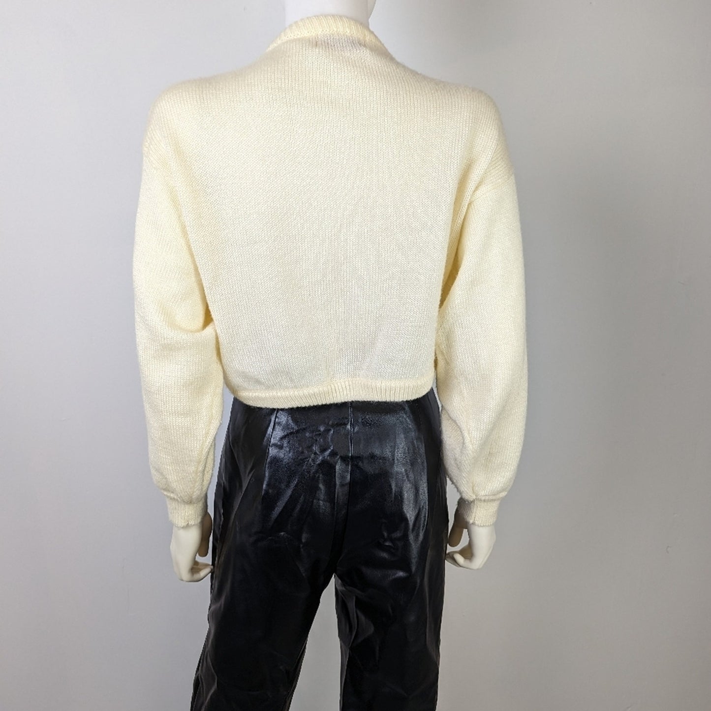 Vintage Cropped Beaded Cardigan M