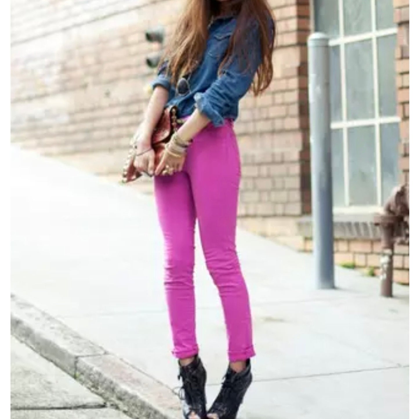 Celebrity Pink Fushia Skinny Jeans / 7