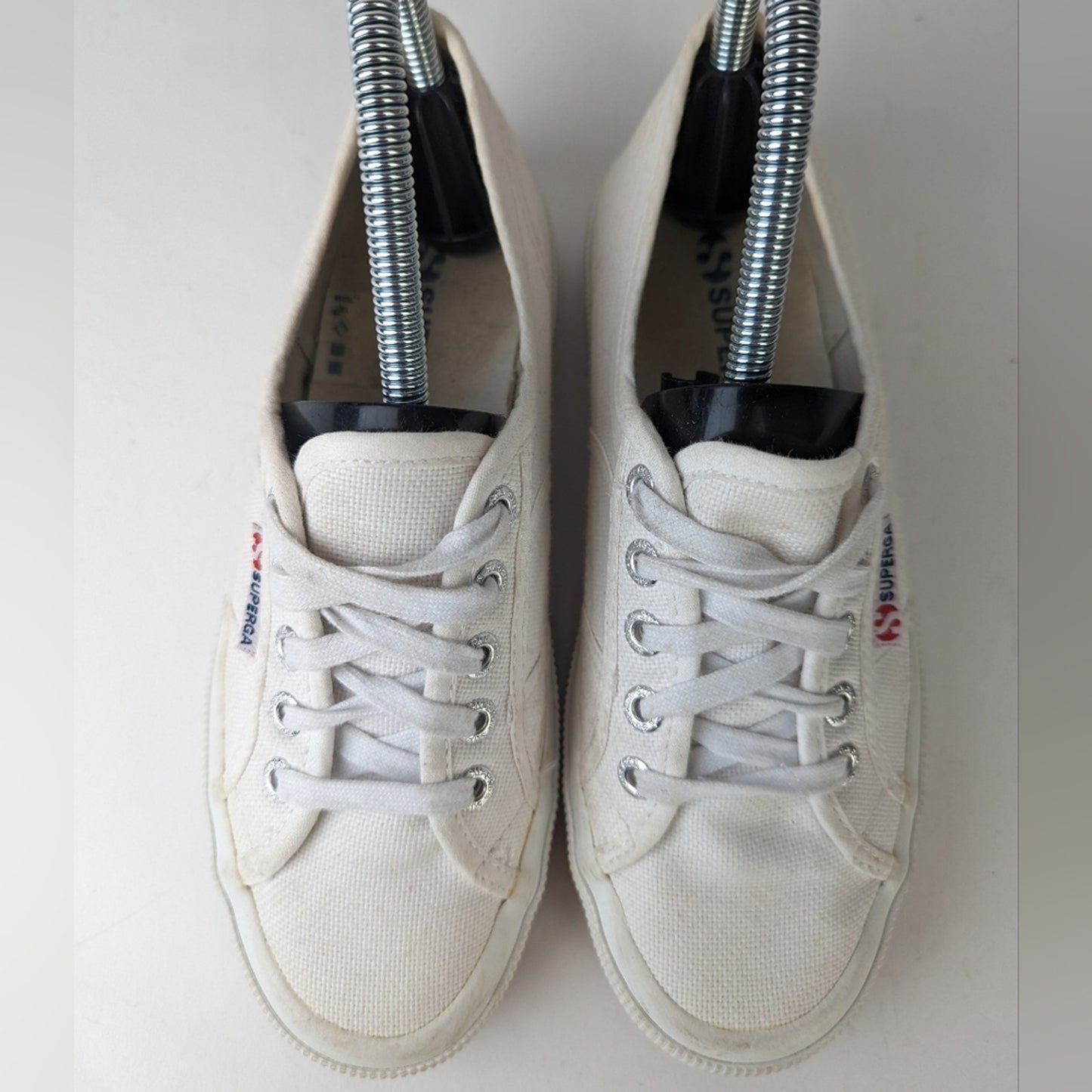 Superga Classic White Lace Up - 6
