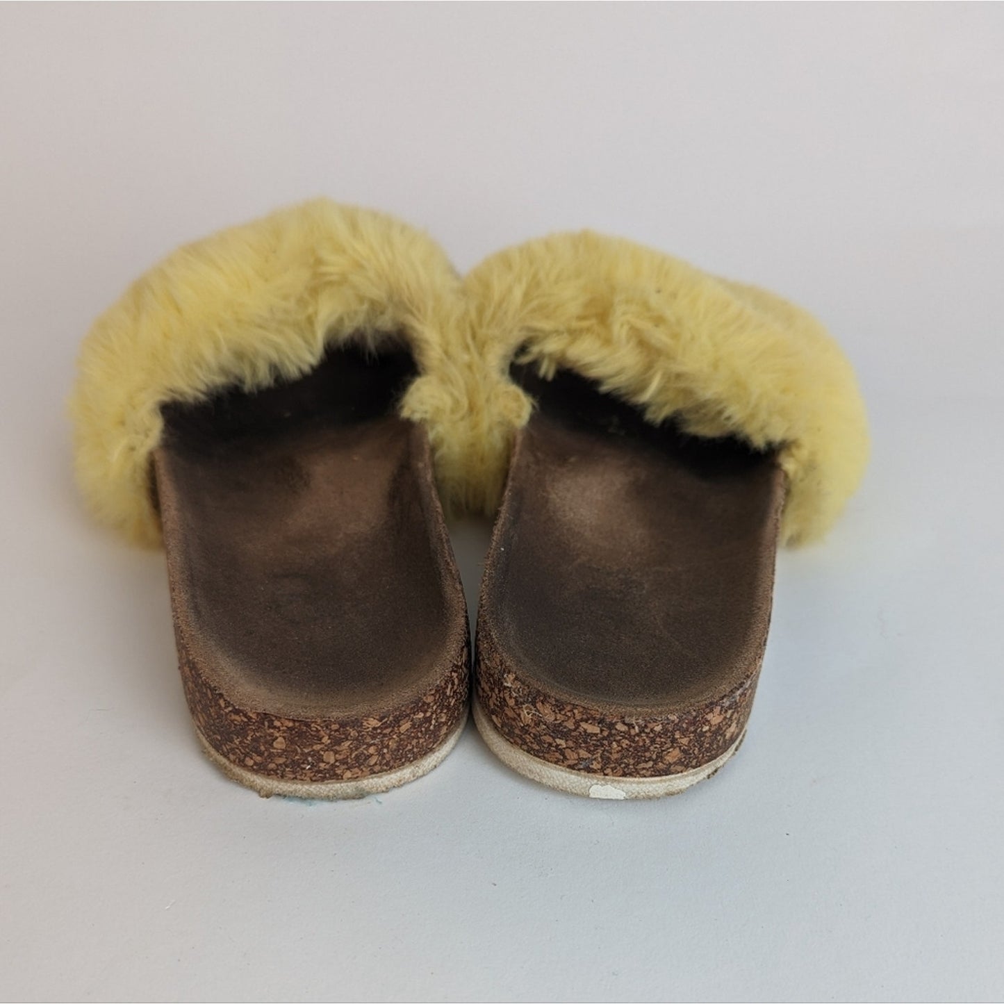 Soul Cork Fluffy Slides 9.5