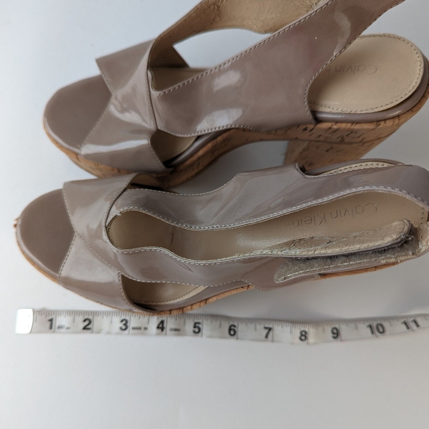 Calvin Klein Platform Cork Heels -7.5/8
