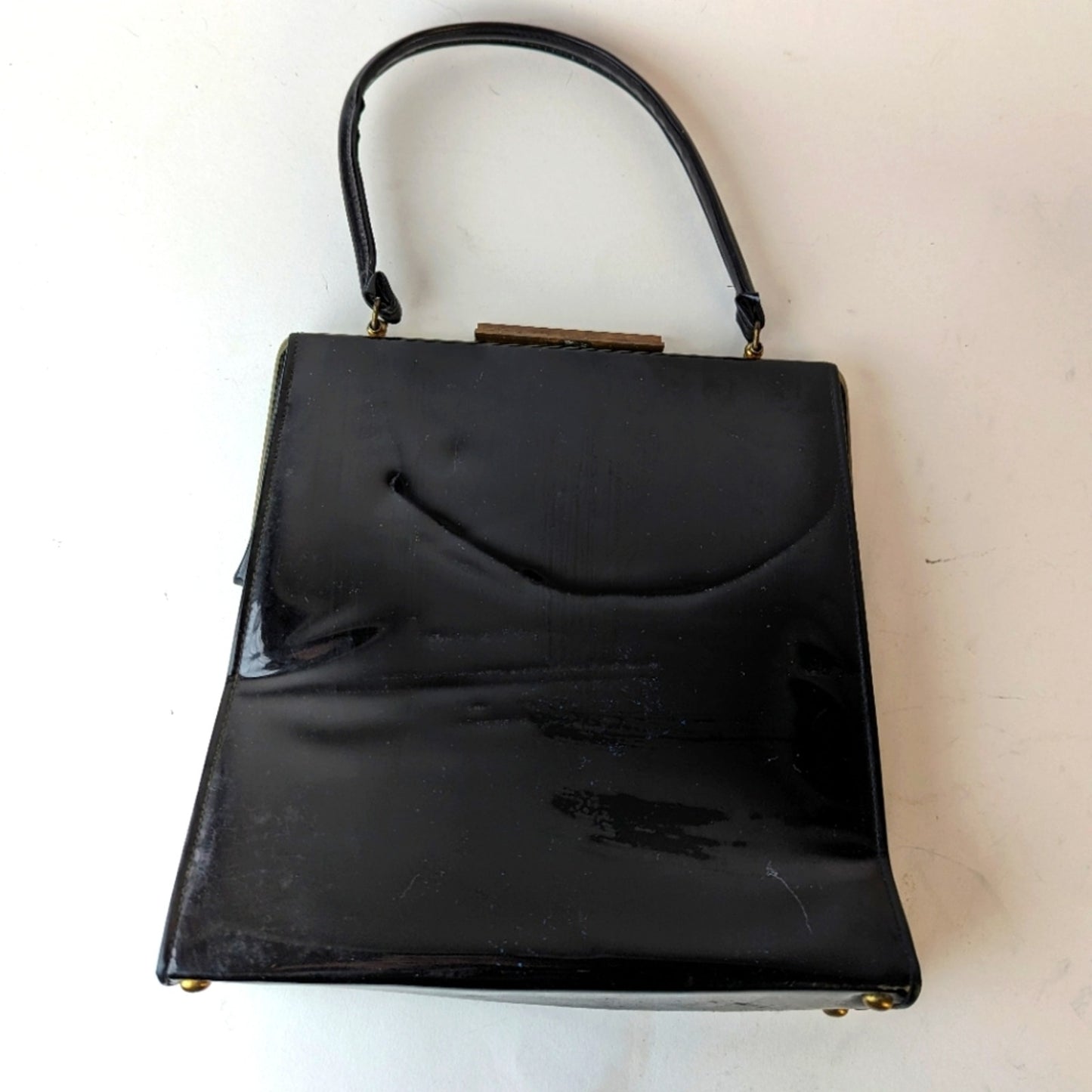 Vintage Patent Leather Shoulder Bag