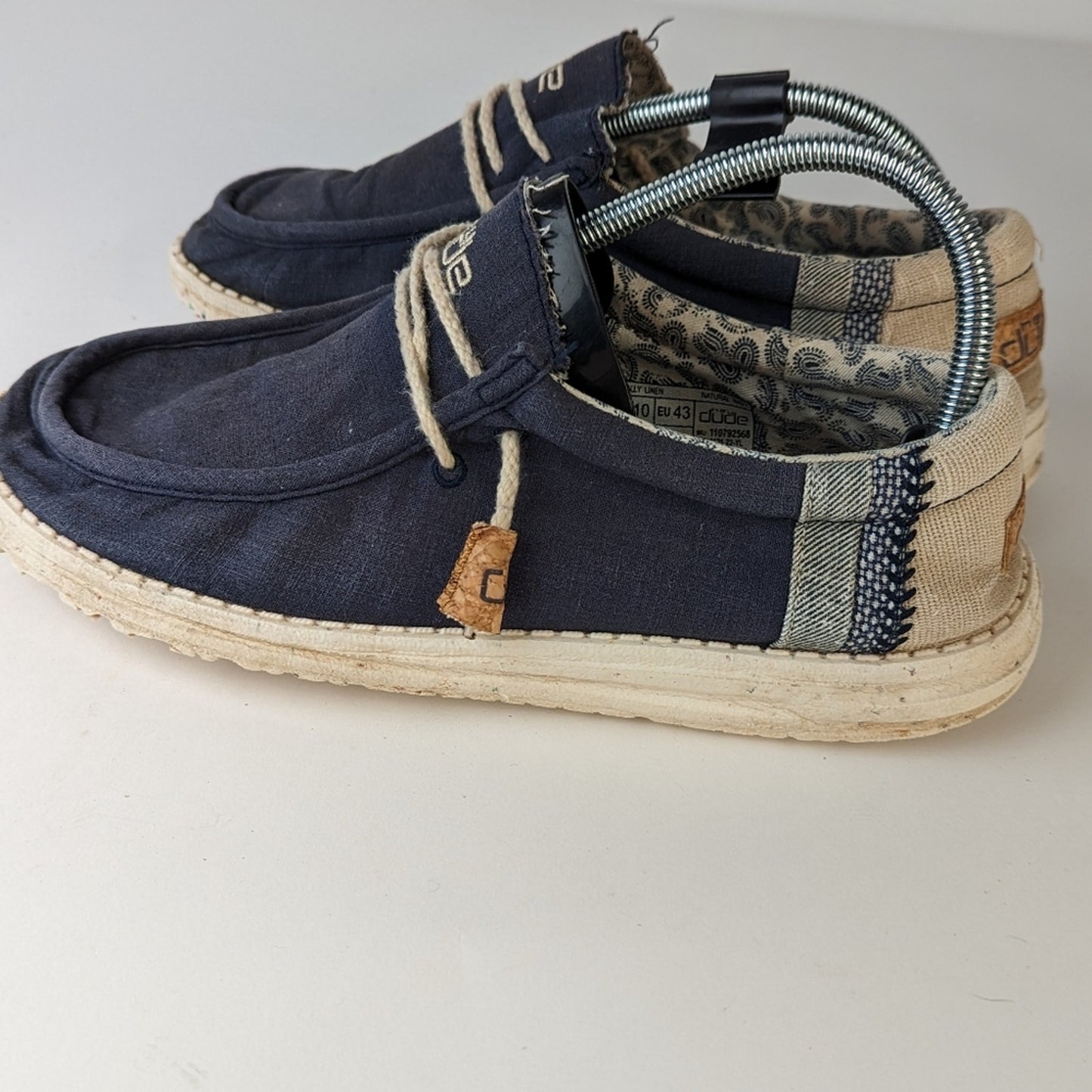 Hey Dude Wally Linen Casual Shoes 10