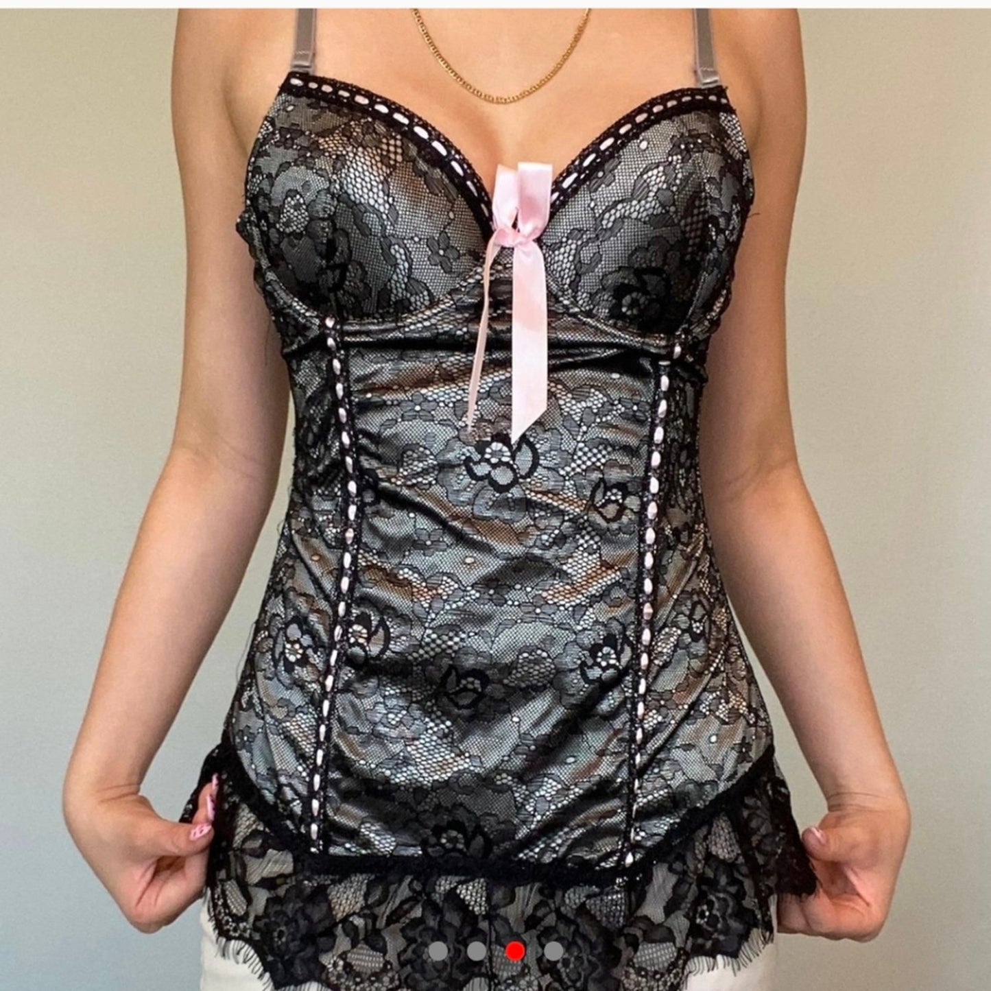 Y2K Corset Lingerie Top / Medium