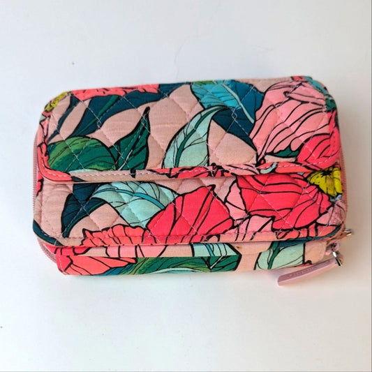 Floral Wallet Wristlet Bag