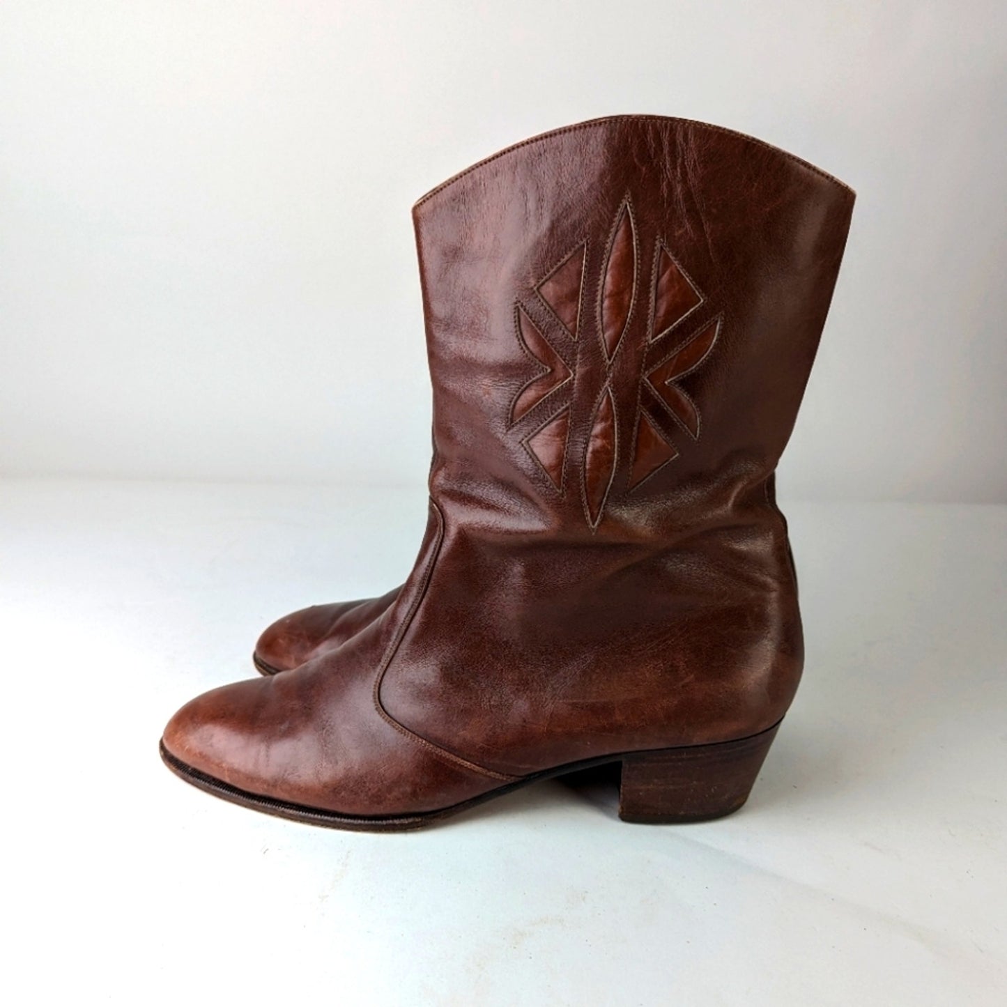 Vintage Mens Bally Leather Ankle Boots 11