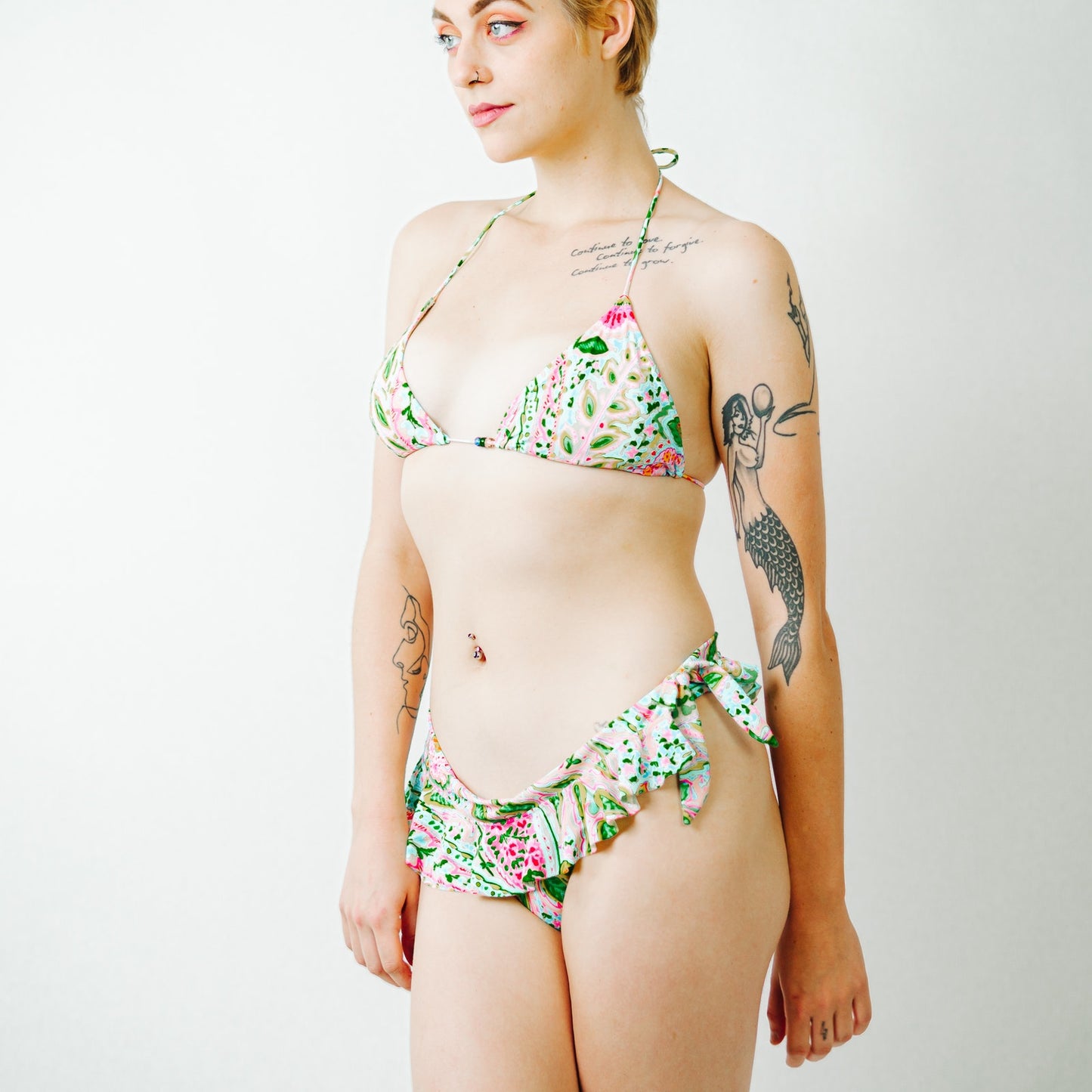 Ralph Lauren Paisley Ruffled Bikini - Small