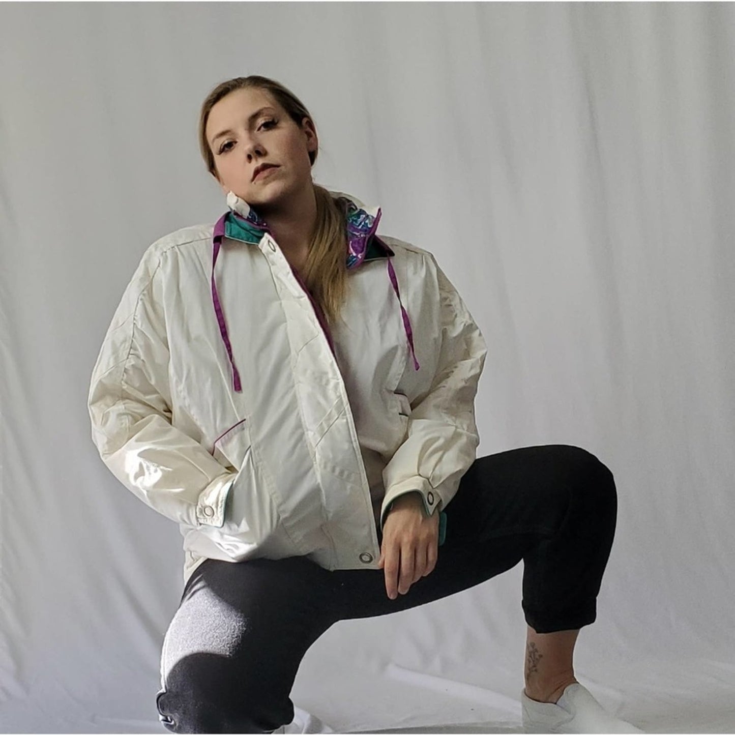 Vintage 80s - 90s Izzy Color Block Ski Jacket Coat