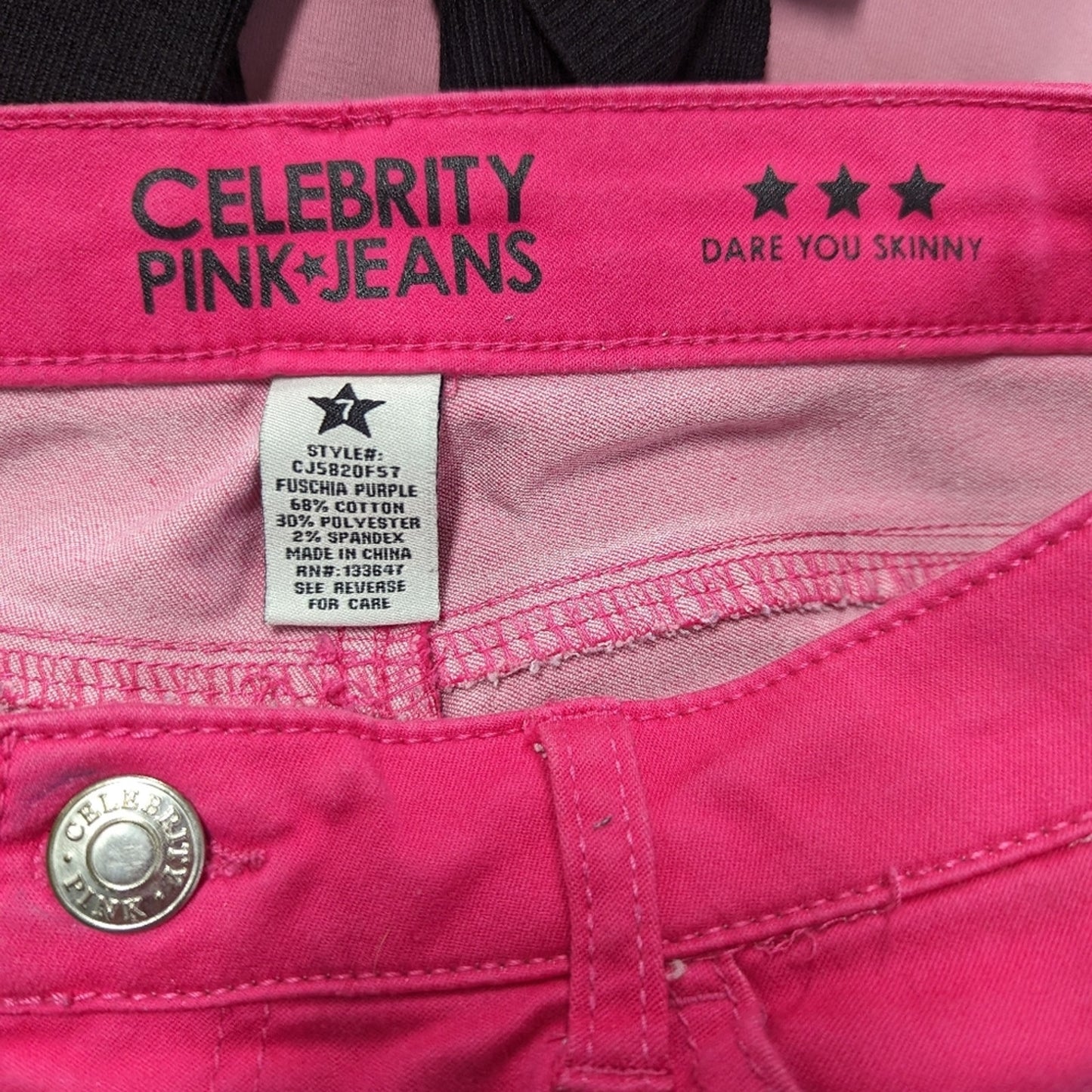 Celebrity Pink Fushia Skinny Jeans / 7