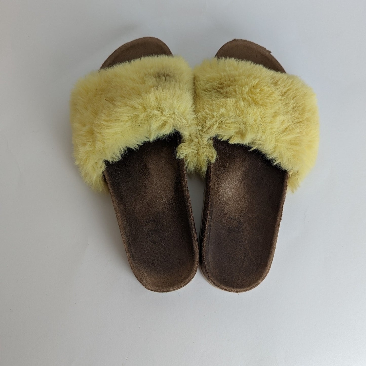 Soul Cork Fluffy Slides 9.5