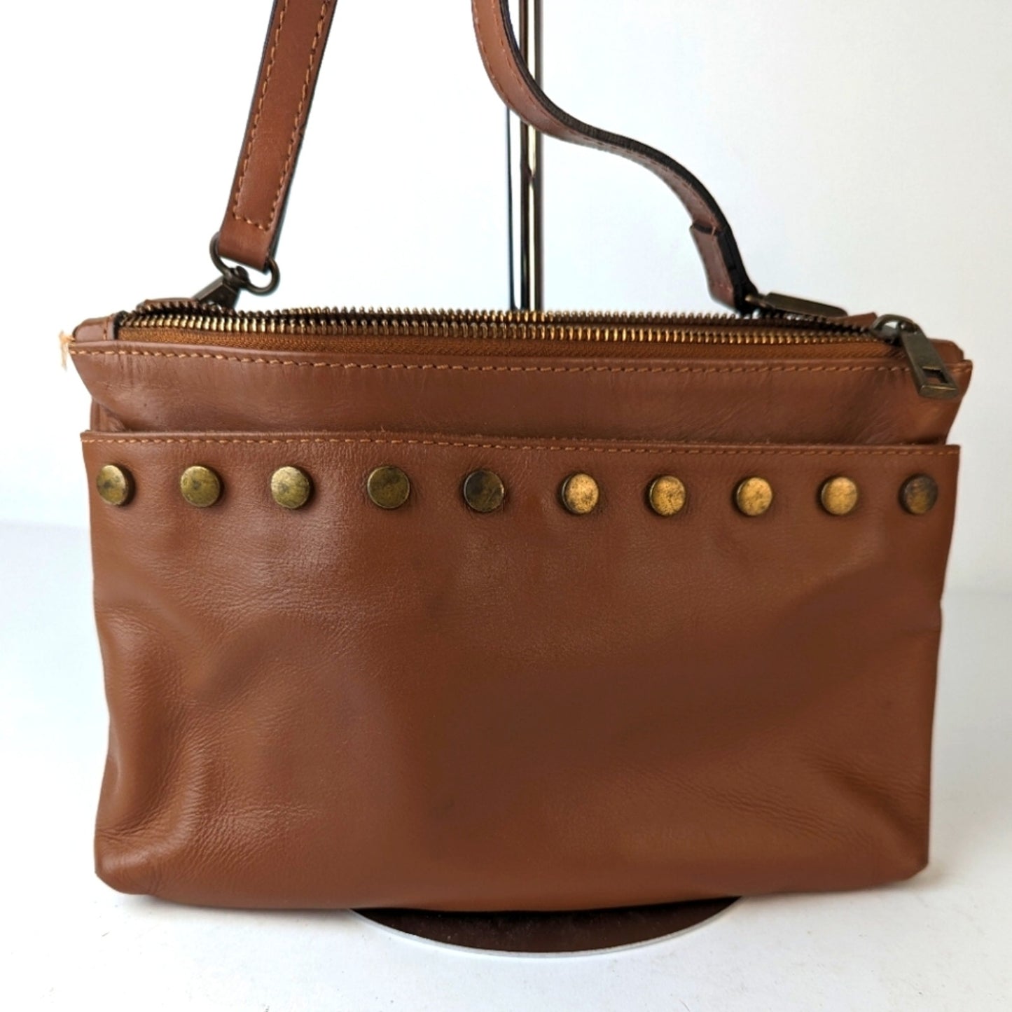 Valentina Fiore Leather Crossbody Bag