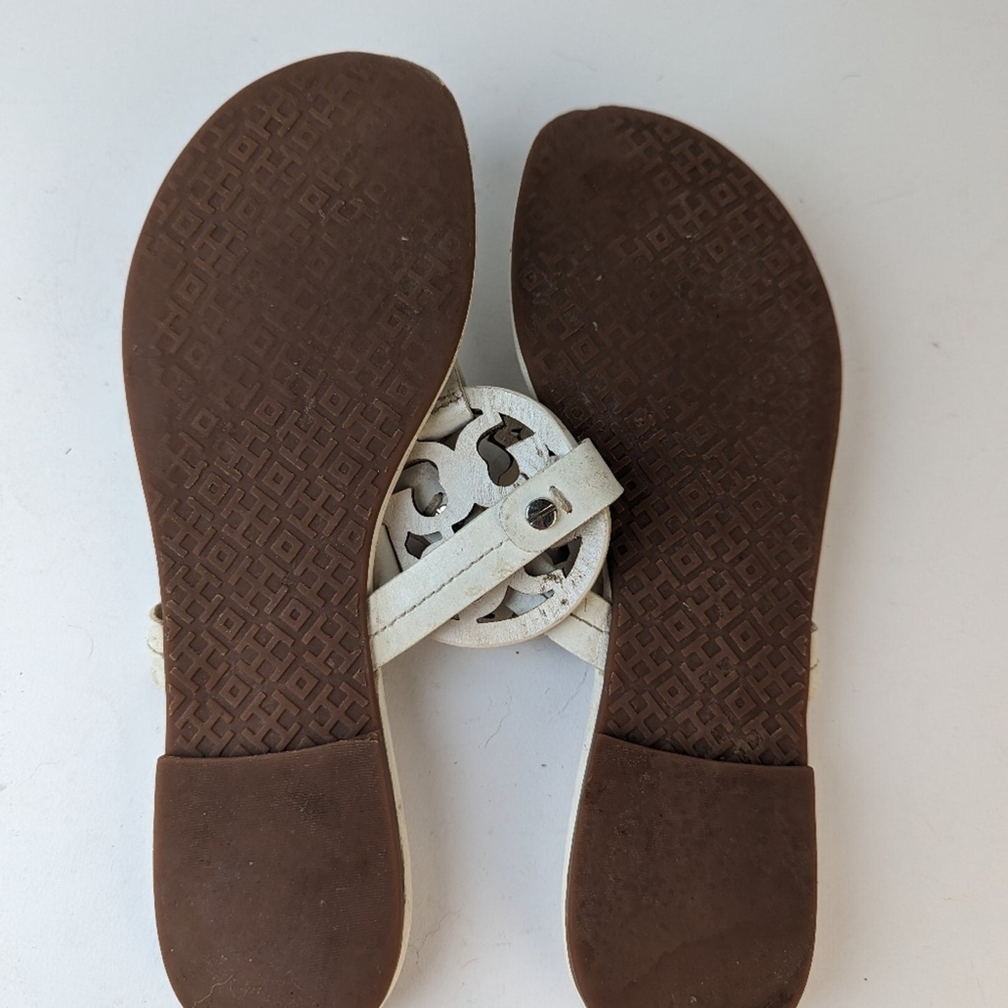 Tory Burch Miller White Sandals - 7.5