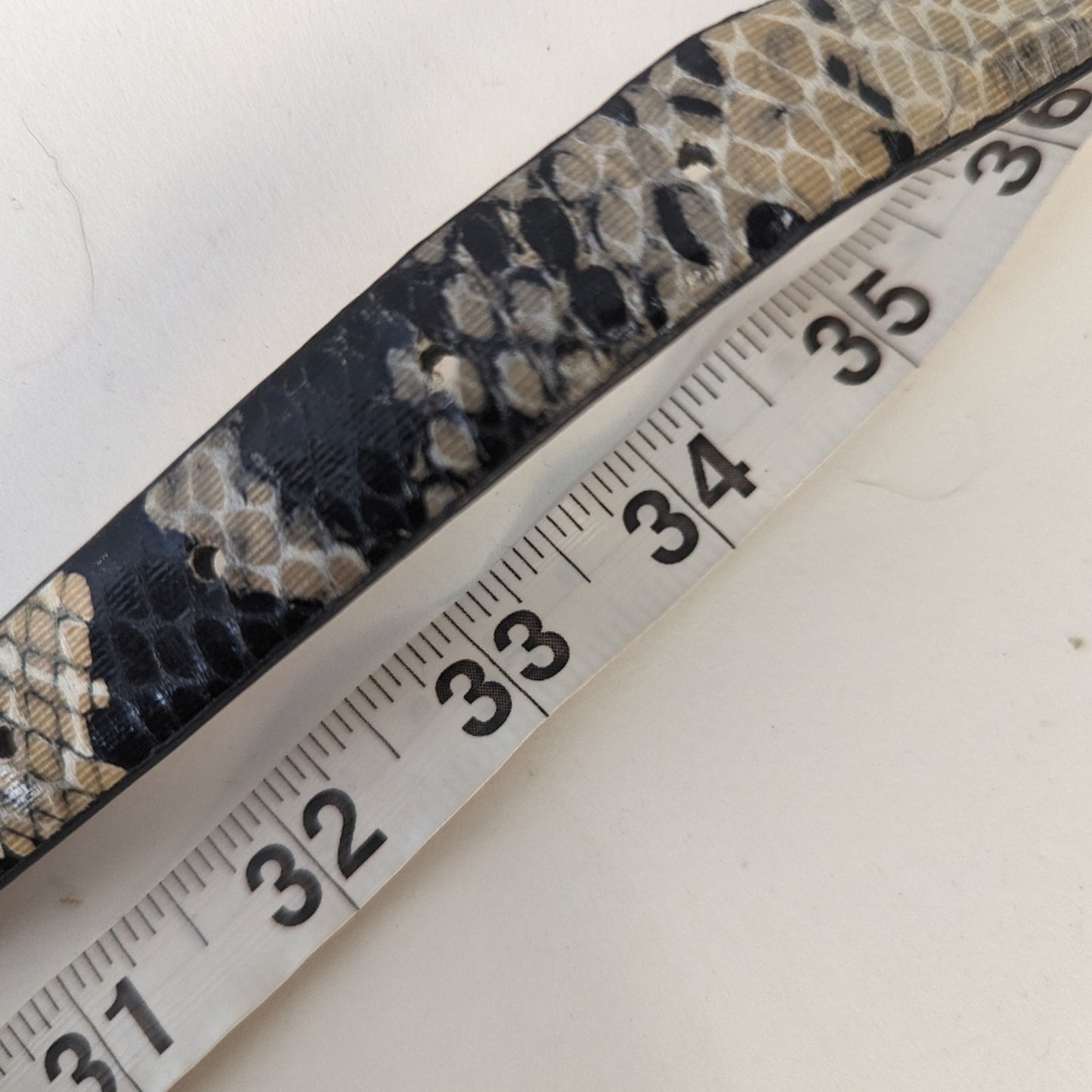 Faux Snake Skin Belt - 32"