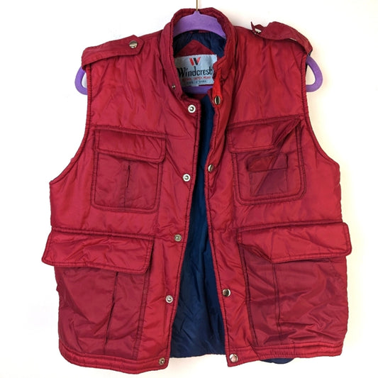 Vintage Windcrest Puffer Vest - Small