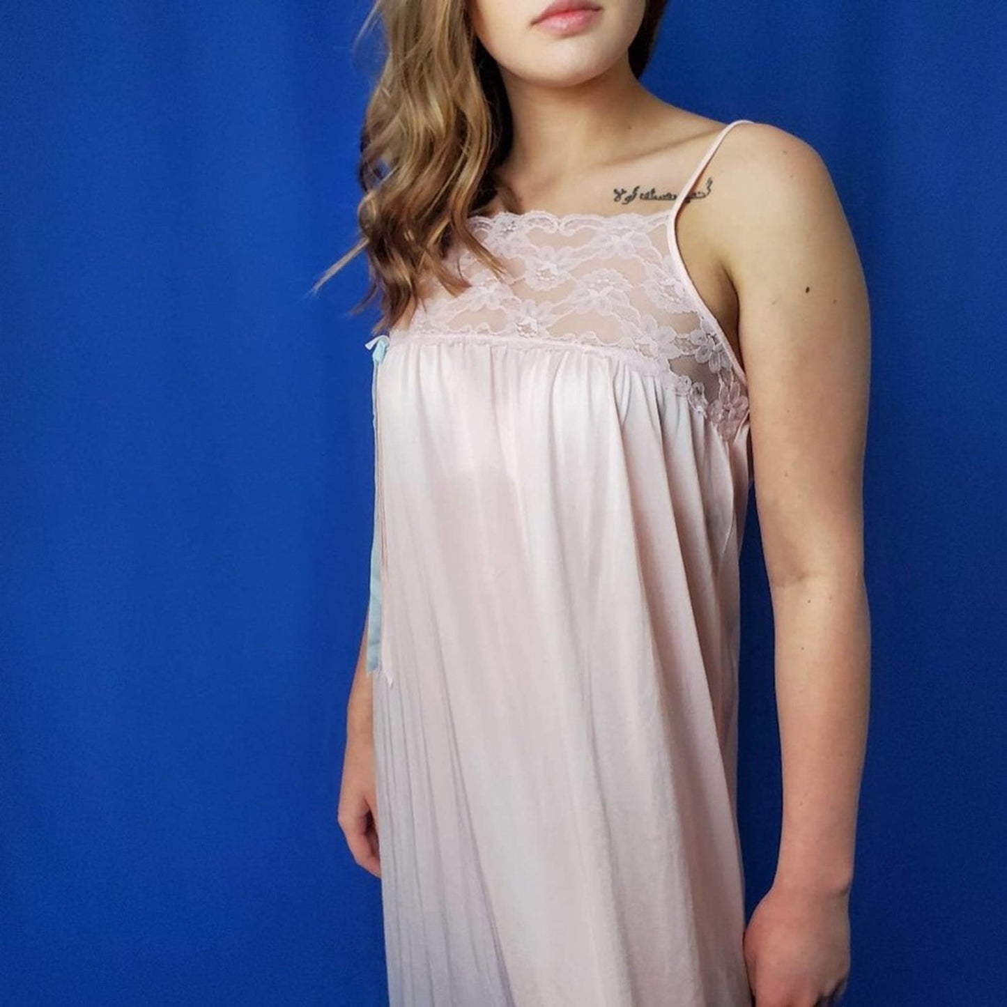 Vintage 60s 70s Babydoll Negligee Teddy - M