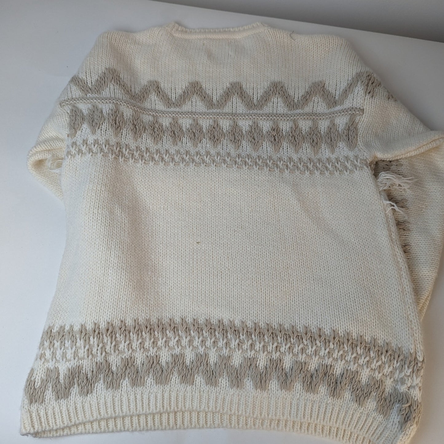 Zara  Kids Fringe Nordic Knit Sweater - 13/14 yrs.